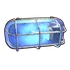 Blue Industrial Wall Light