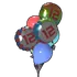 Clump of Mixed Balloons