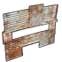 Metal horizontal embrasure